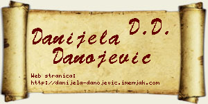 Danijela Danojević vizit kartica